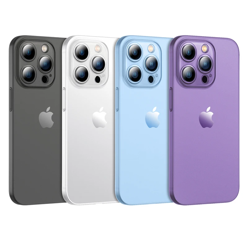 Neue Luxus PP Matte Telefon Fall Für iphone 15 16 17 11 12 13 mini 14 Pro Max Plus Gefiederte Feine Loch augenschutz Abdeckung Fall