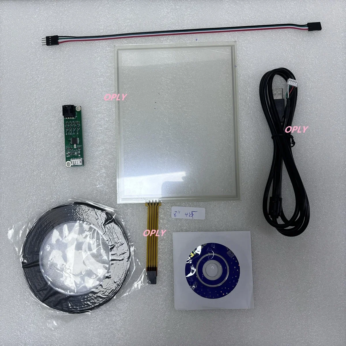 Resistive Touch HD panel TP sensor 8 inch 4 Wire 182*140 mm LCD LED screen 8