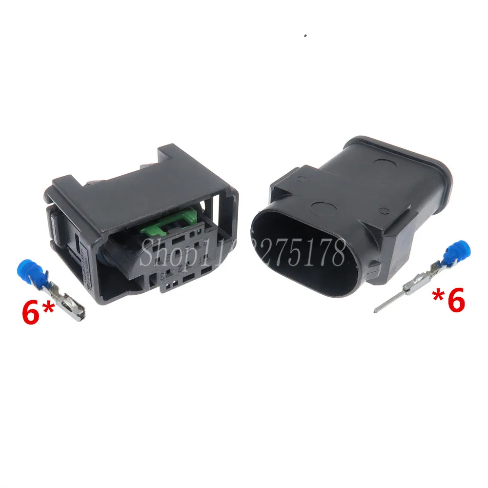 1 Set 6 Pin 1-967678-1 Miniature Automotive Throttle Sensor Electric Connector Plastic Housing Waterproof Socket