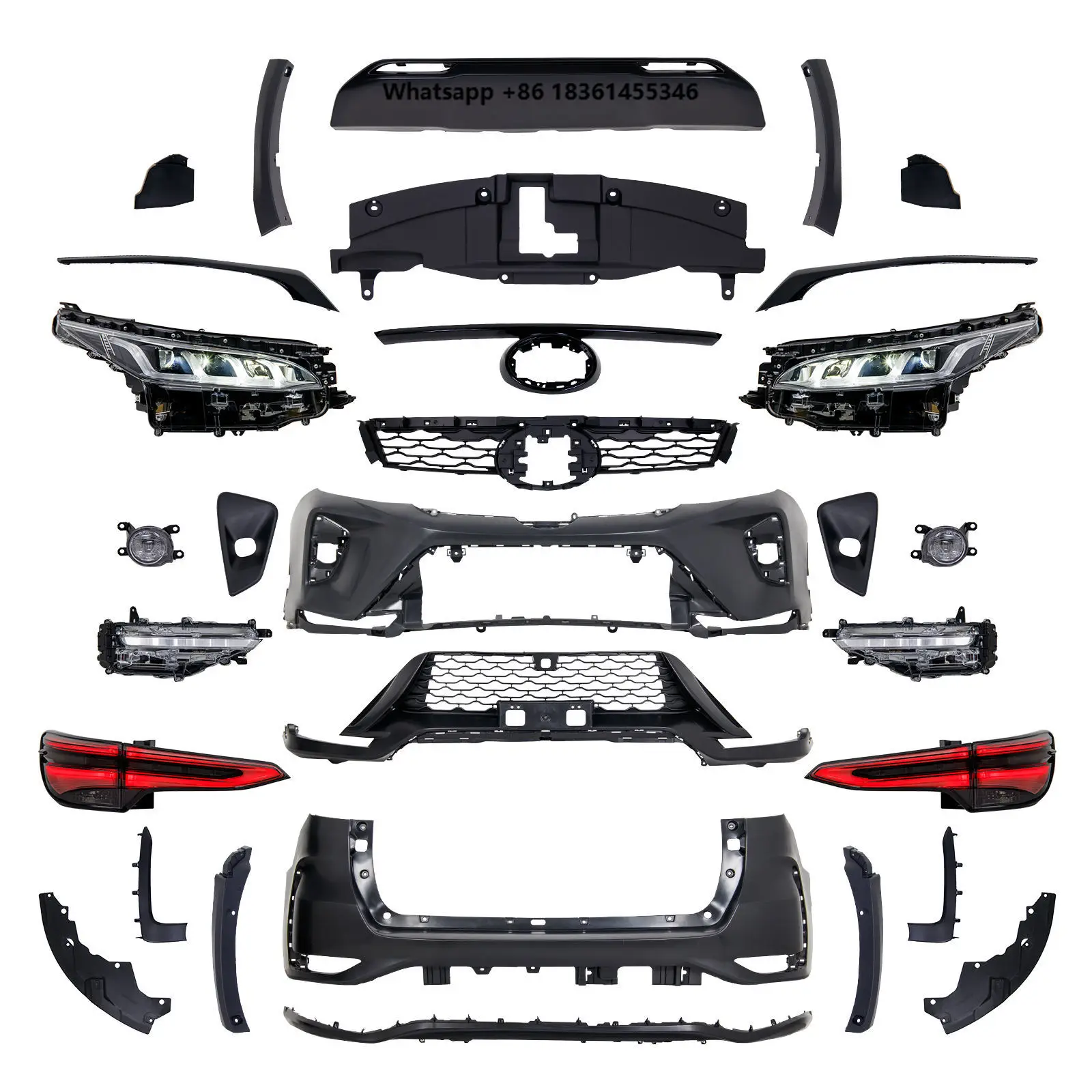 

New Design Good Quality Beautiful Hot Selling Upgrade Modification Kit Suitable for Fortuner Body Kit