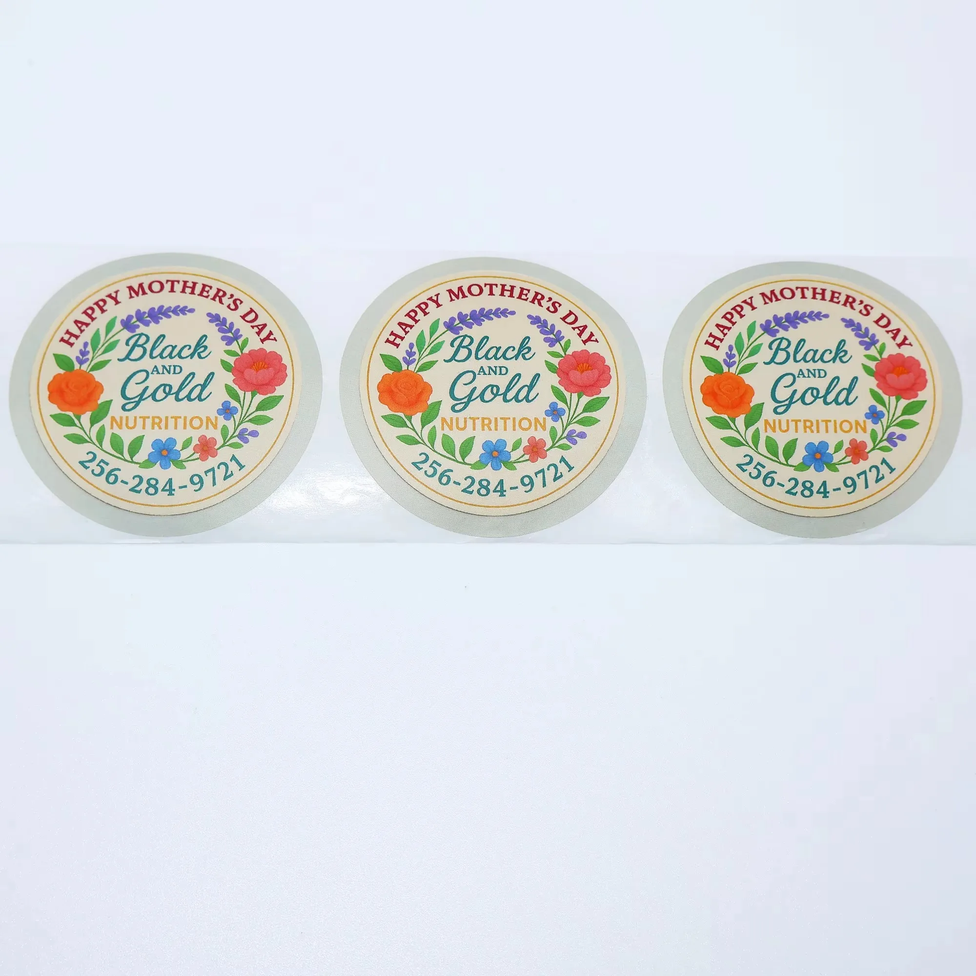 ملصقات شعار مستديرة مخصصة | لاصق ذاتي مقاوم للماء من BOPP | طباعة الملصقات الخاصة #3