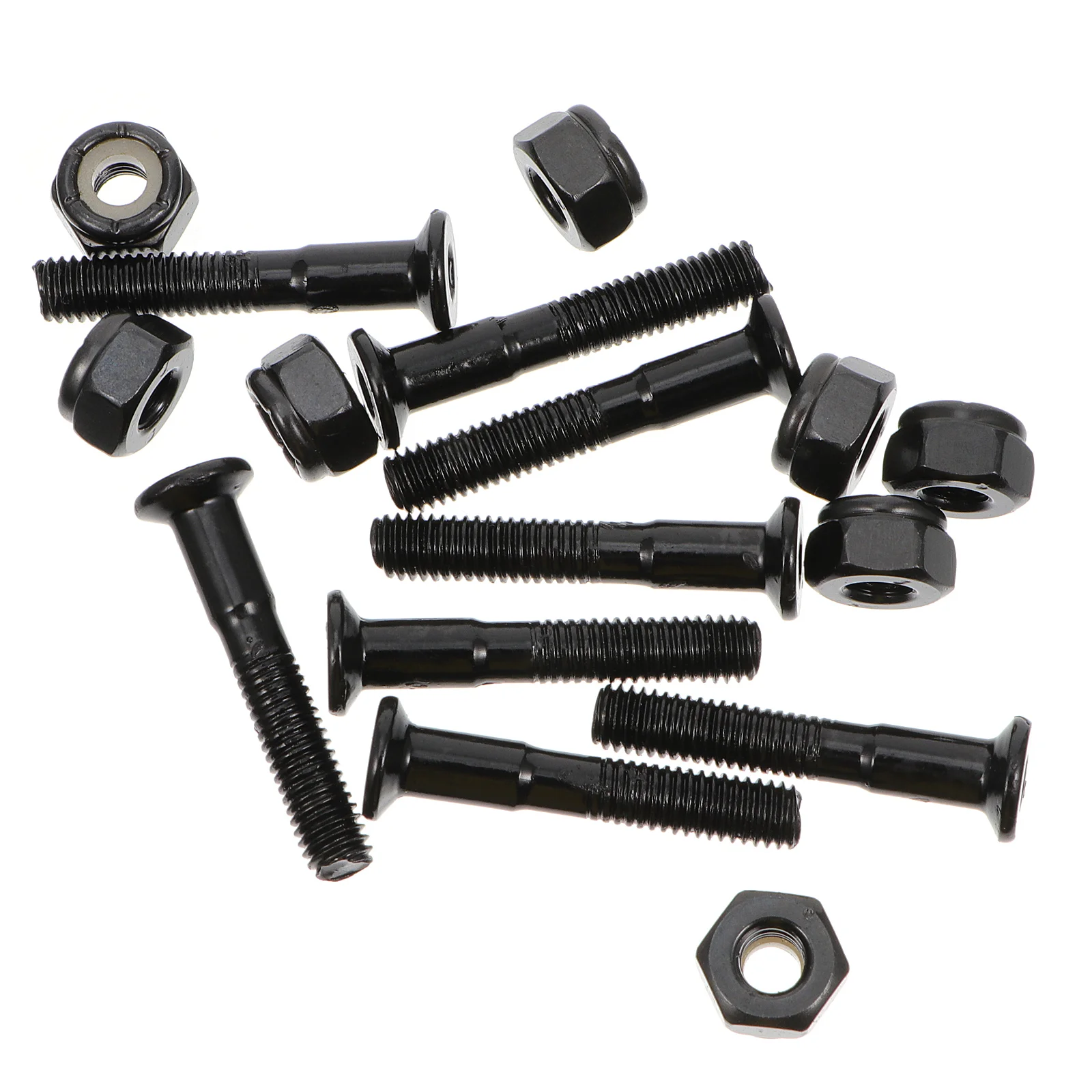 40 Sets Skateboard Bridge Studs Mounting Screws Bolts Scooter Black Hardware Longboard