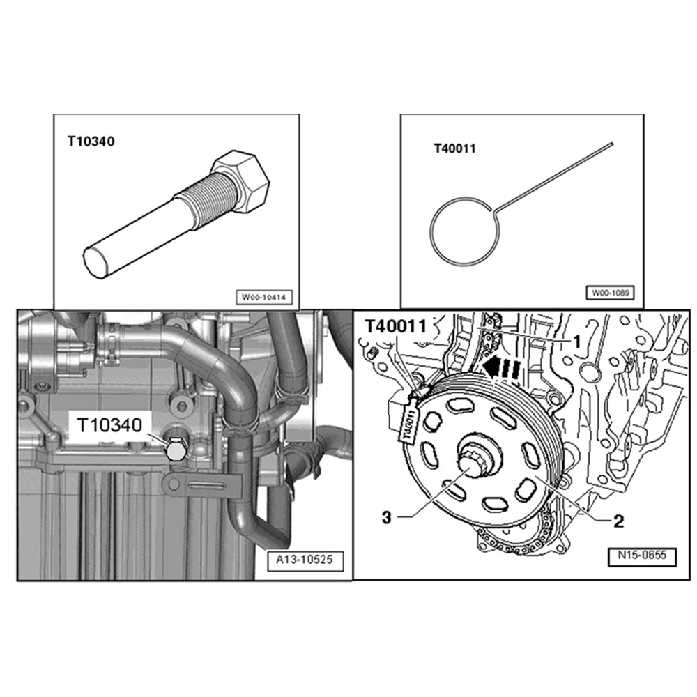 Inc Dial Gauge Tdc + Locking Tools 1.4/1.6FSi 1.4 TSi 1.2TFSi/FSi Engine Timing Tools For VW AUDI Seat Skoda T10171A