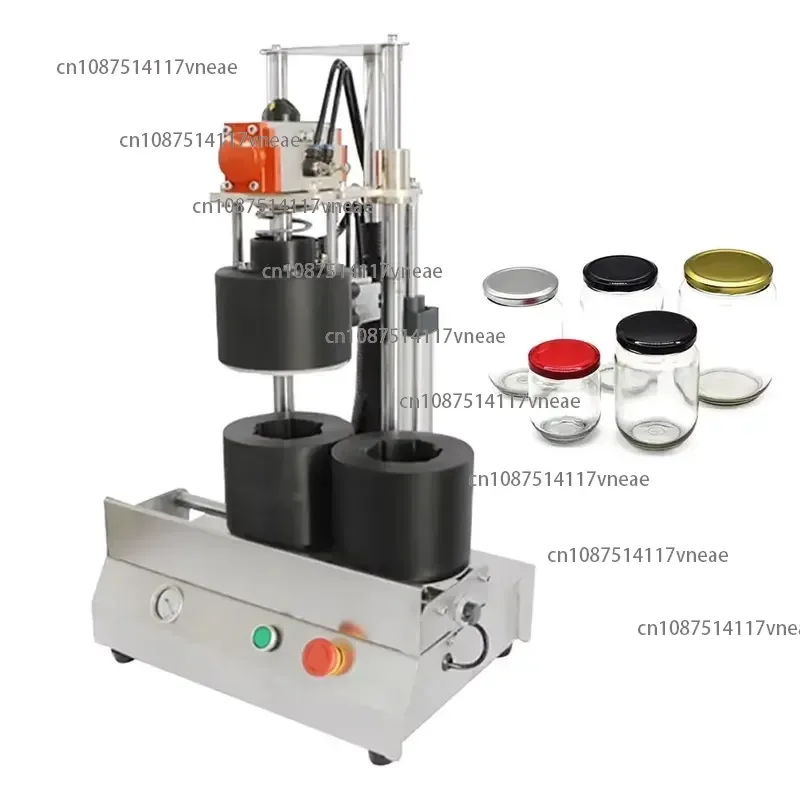Vacuum Sealer Semi Automatic Ground Glass Bottle Vacuum Capping Machines Small Business