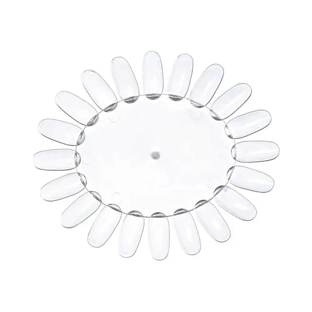 

10pcs Sunflower Shaped Transparent Acrylic False Nail Board Nail Tips Nail Polish Display Board Polish Display Practice Wheel (T