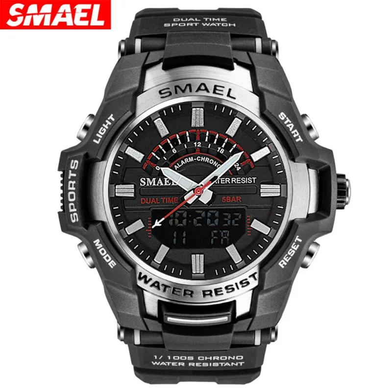 Smael 8028 подростковые светящиеся водонепроницаемые спортивные трендовые многофункциональные электронные часы из сплава