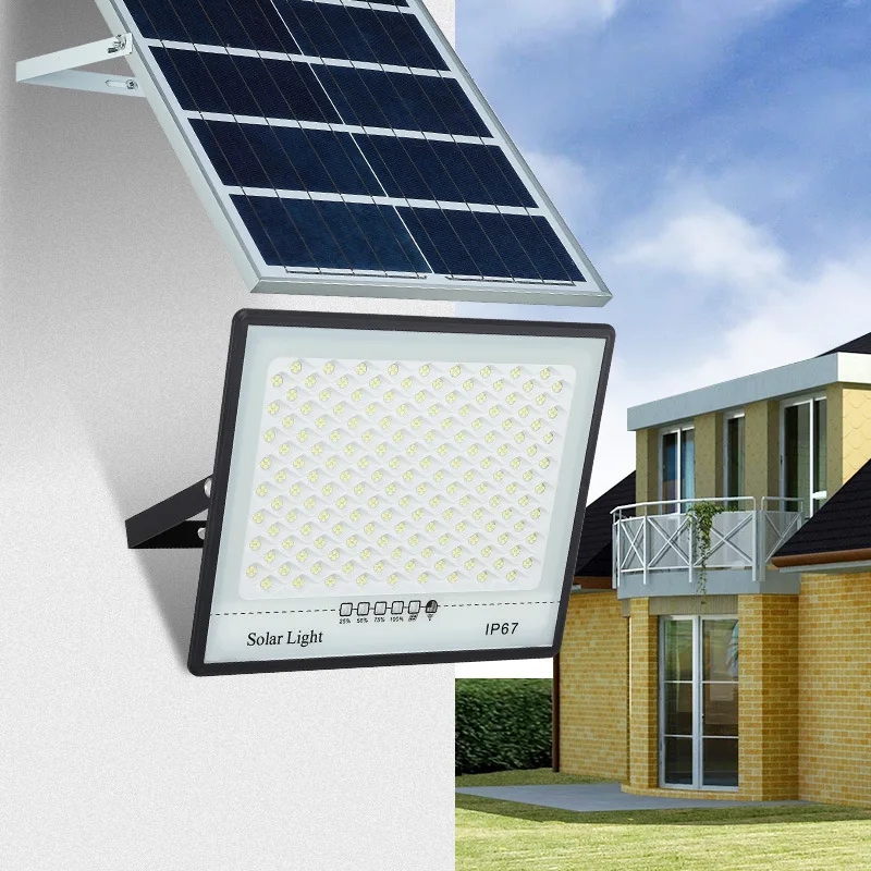 

Flash Sale! - 50w/200w/300w Solar Lights Outdoor with Power Display, IP67 Waterproof Solar Wall Lights for Garden Yard Pathway