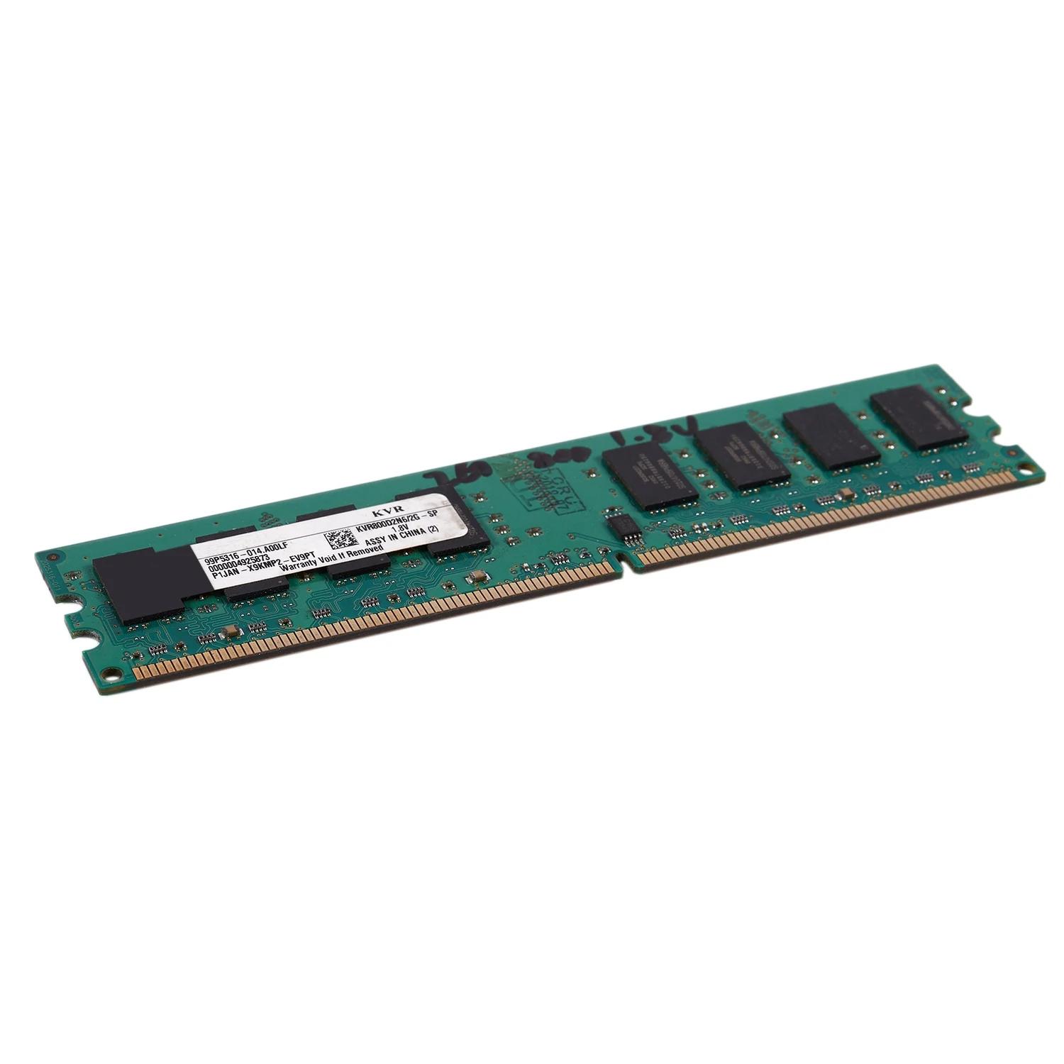 Memoria RAM DIMM desktop da 2 GB DDR2 PC2-6400 800 MHz 240 pin 1,8 V per Intel, per AMD (2 GB/800, W)