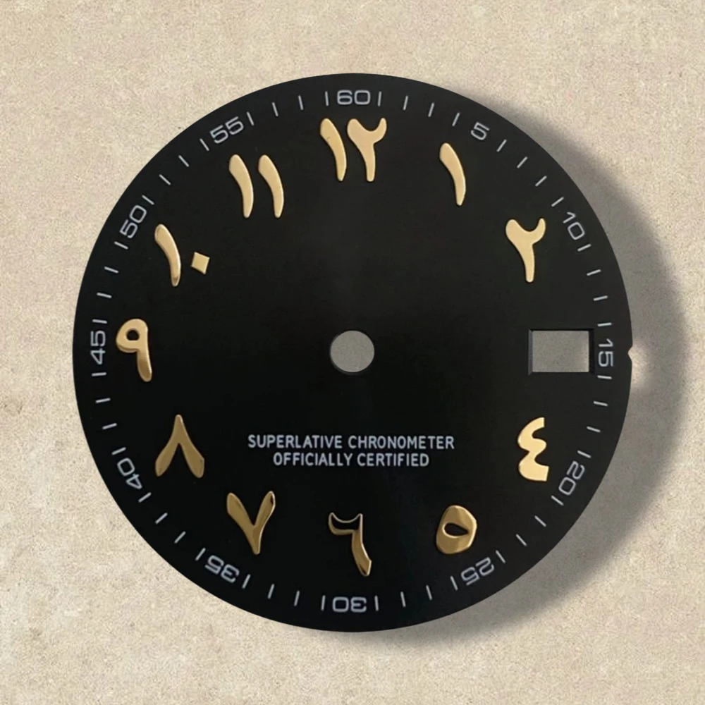 28.5mm S Logo Arab Dial Fit NH35/NH36 Japanese Automatic Movement High-Quality Sunray Dial Watch Modification Accessories