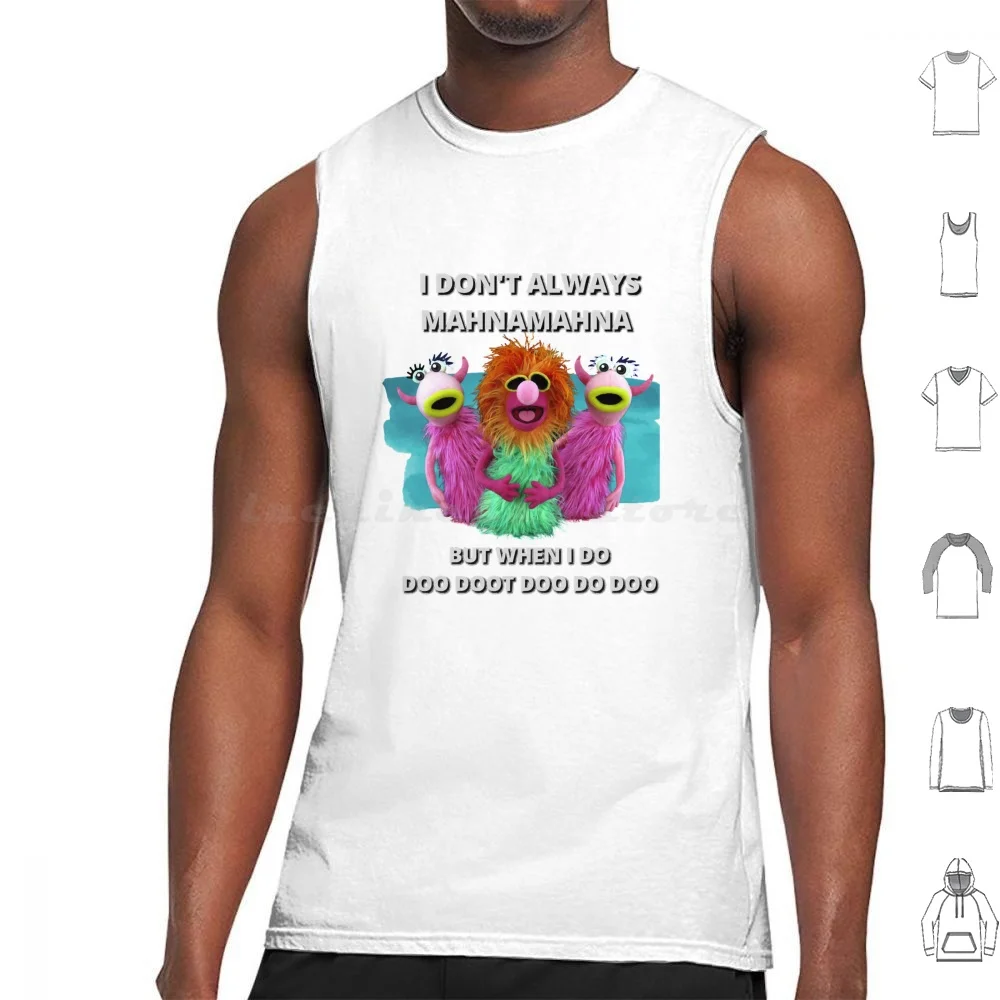 Mah _ Namah _ Na S _ Tuck In Your Head Tank Tops Print Cotton Funny Tune Music 80s 70s Retro The The Frog Animal Frog