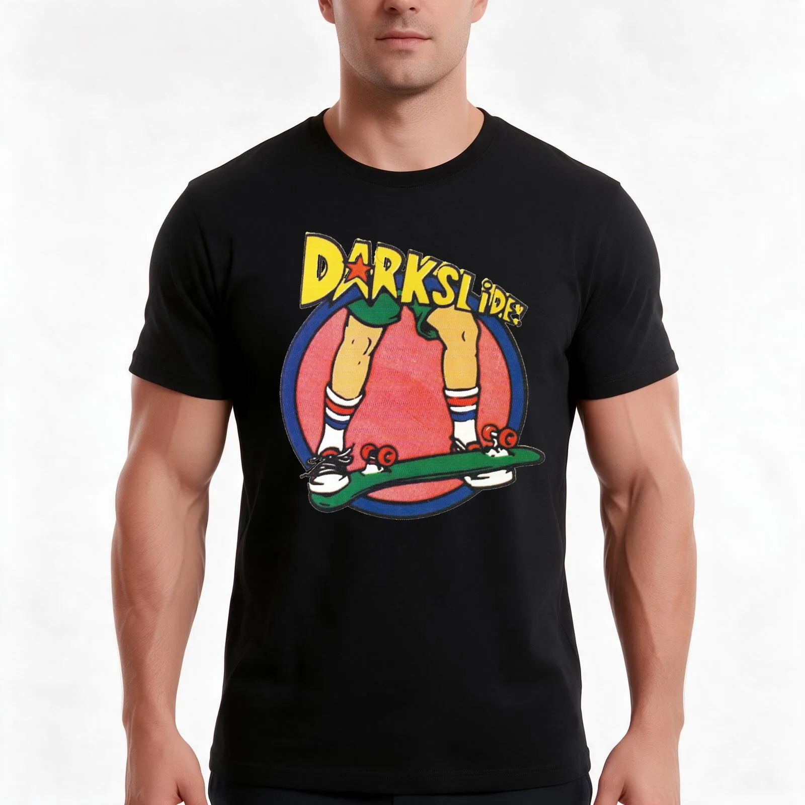 Darkslide! Big brother skateboard Magazine. T-Shirt, Summer Casual Cotton Tee, Oversized Streetwear Tops, Vintage Graphic Print