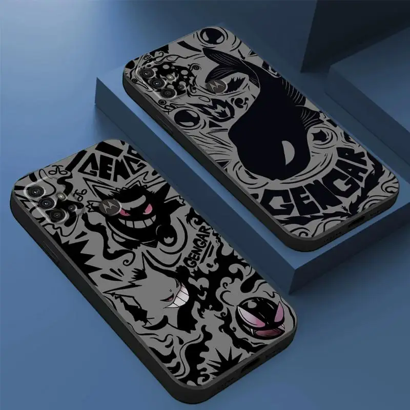 Pokemons Gengar Mewtwo Cover Phone Case for Motorola Moto G30 G31 G50 G51 G60S G71 G22 G32 G52 G72 G53 G73 Soft TPU