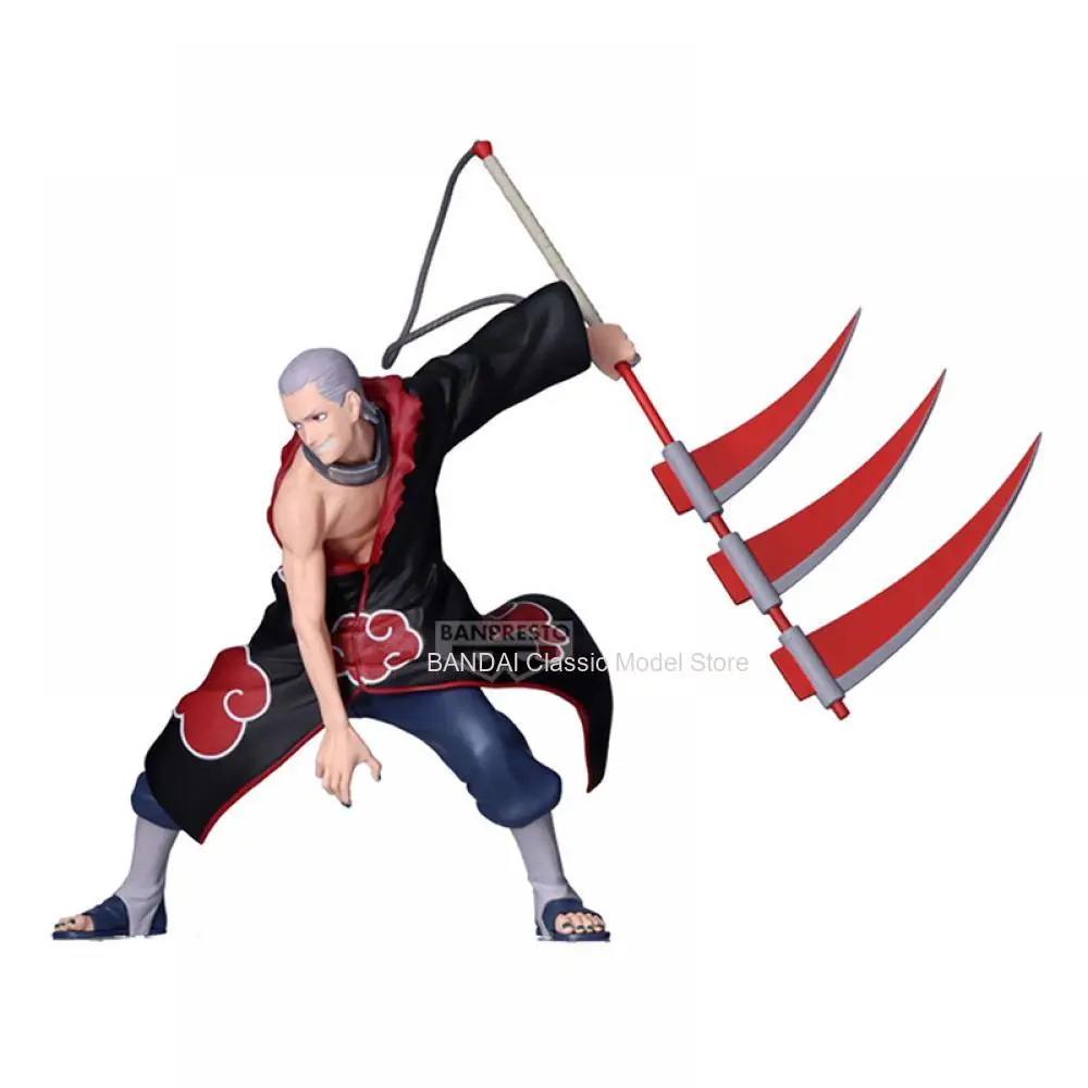 Bandai Original Anime Figure Naruto VIBRATION STARS Obito Sasori Hidan Action Figurine Shippuden Collector Doll Model Doll