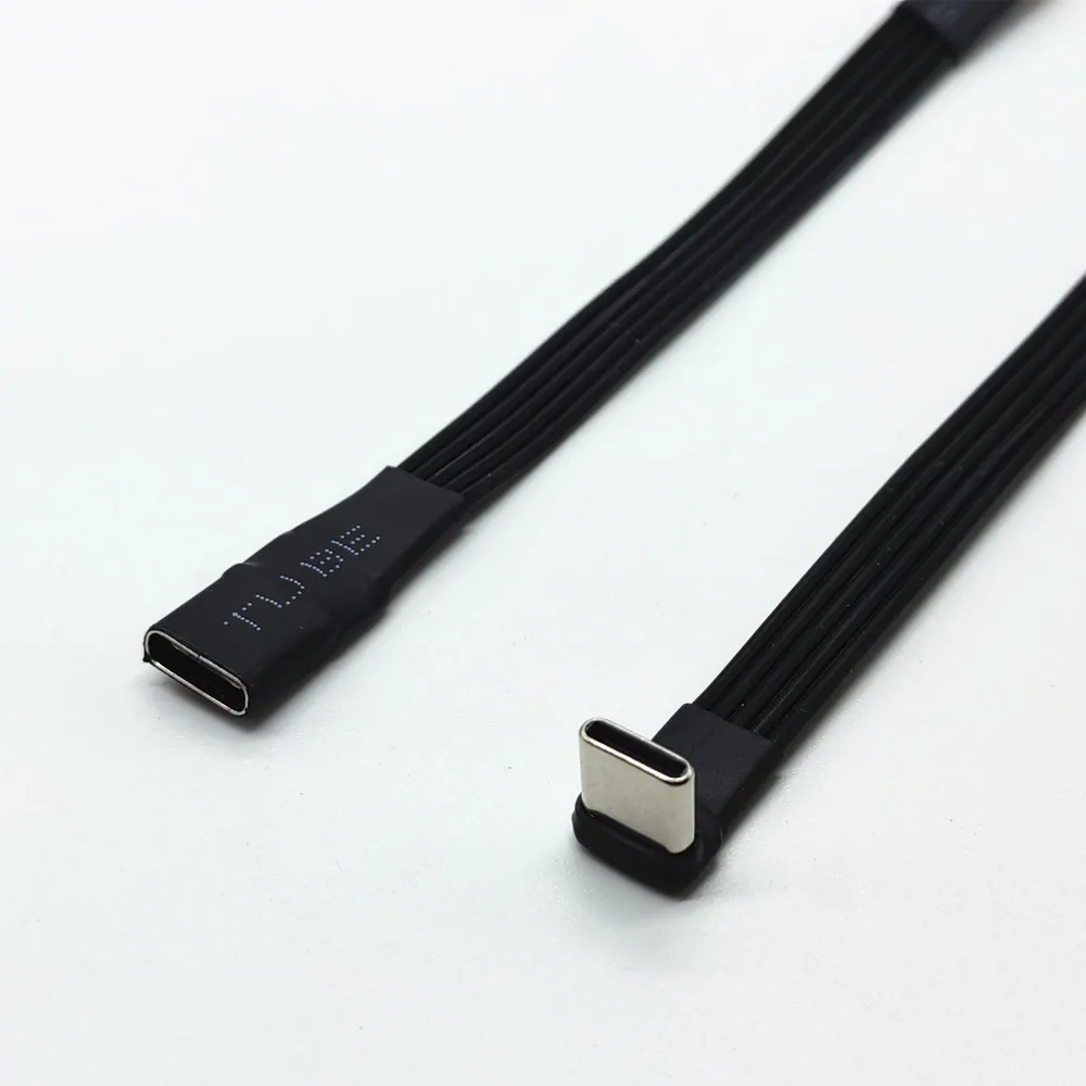 USB C 2.0 Type C Cable 480Mbps Speed Type-C Charging Cable USB Type C Flat Soft Cord for External SSD,Phone,PowerBank,Laptops