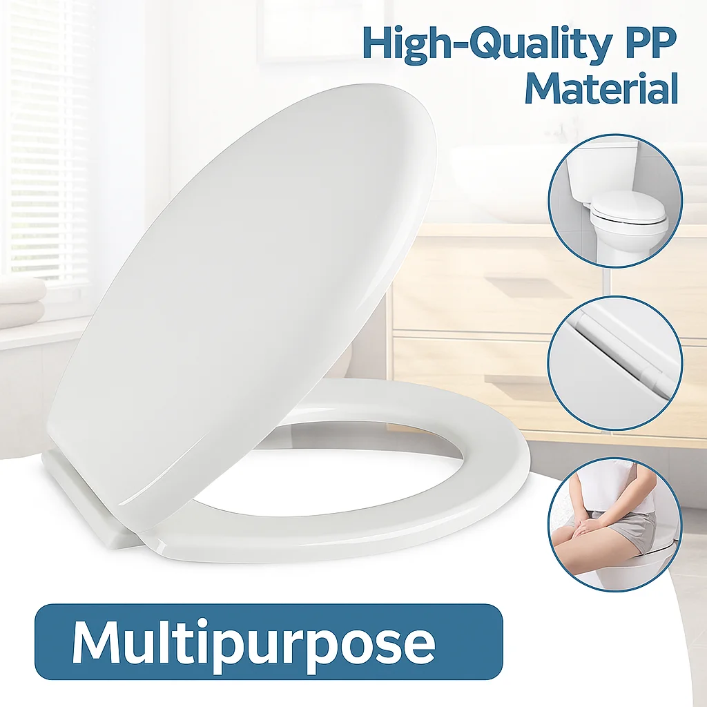 

Сиденье для унитаза. Ярко-белое сиденье для унитаза – эргономичная конструкция, простая установка, элегантный дизайн.