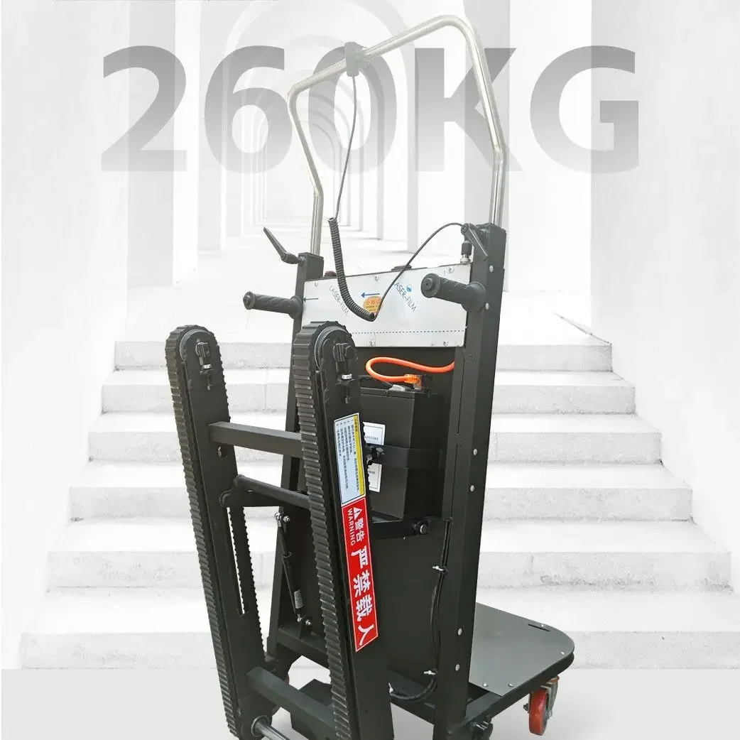 Foldable Self Lifting Climb Stairs Mobile Electric Tracked Stair Trolley Goods Lift Hand Carts for Home