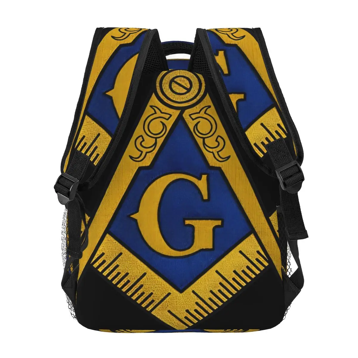 Unisex Freemasonry Casual Mochila, Estudantes, Lazer, Viagem, Computador