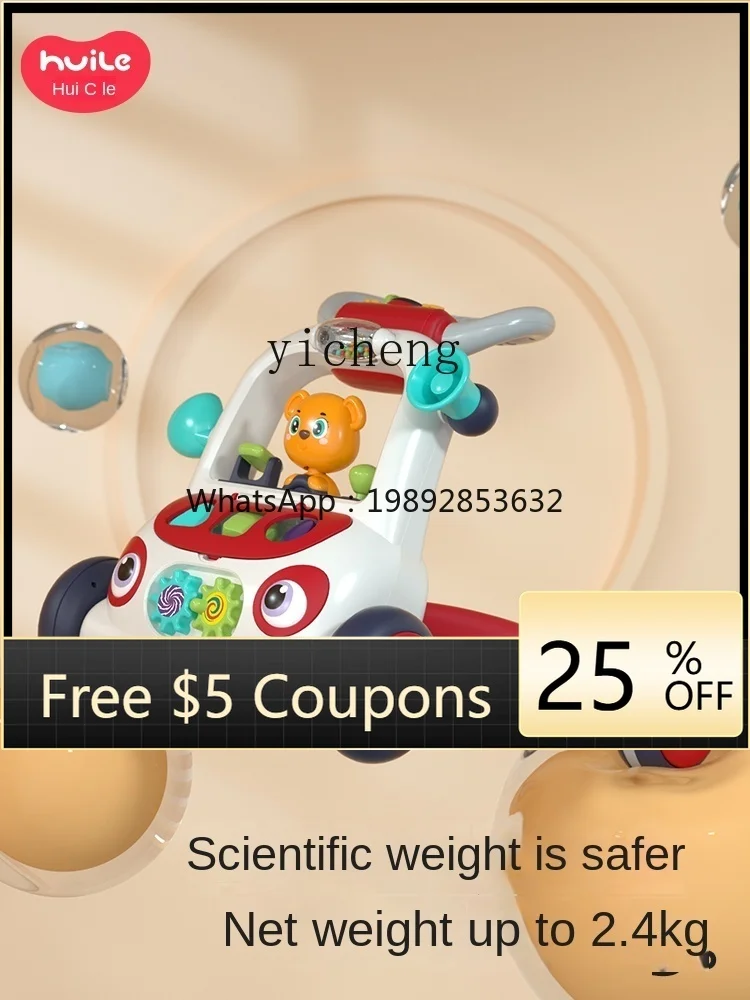 ZZ Baby Walker Trolley Baby Multifunktionales Anti-O-Bein Anti-Rollover Walker Walking Toy