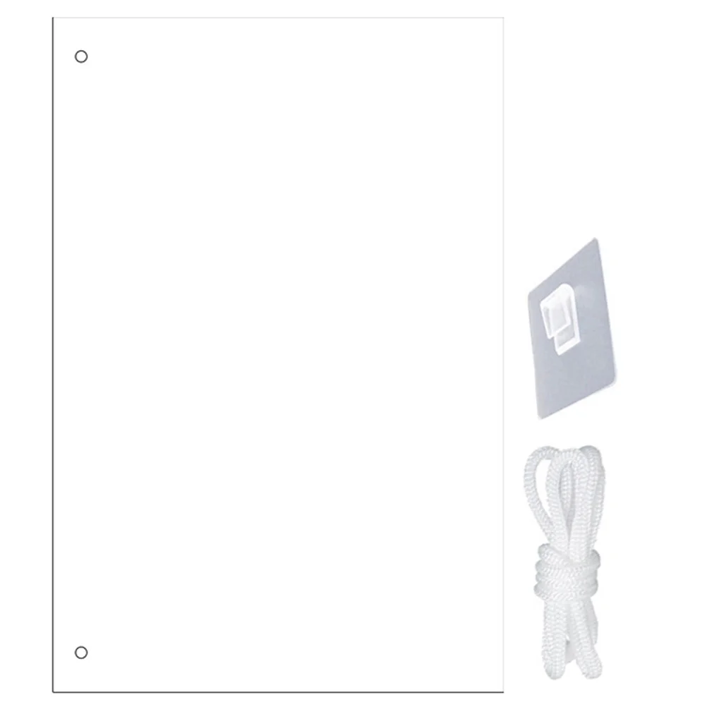 Clear Dry Erase Board Acrylic Display Writing Memo with Lanyard Meal Transparent Office Message Home Hanging