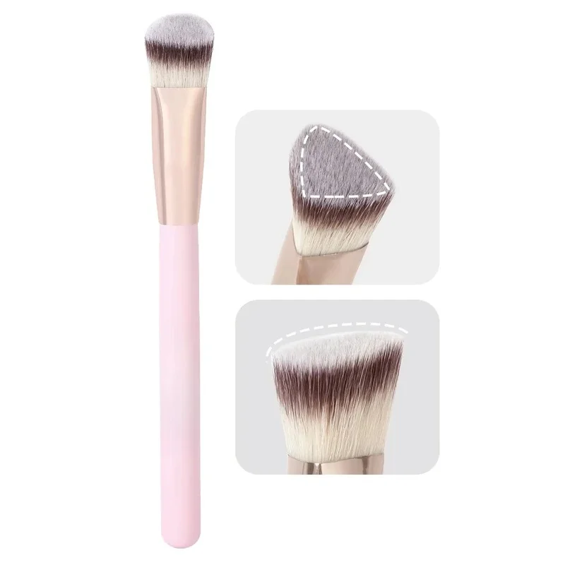 Under Eye Concealer Makeup Brush Triangle Foundation Brush for Liquid Cream Blending Concealing Cosmetic Makeup Tools