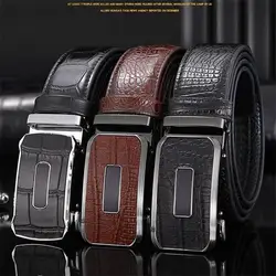 2022 New Luxury Genuine Leather Belt Men's Automatic Buckle Cowhide Leather Belt High-end Youth Business All-match Waistband