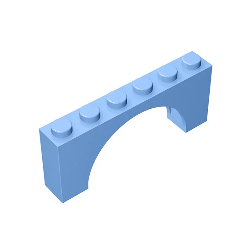 10 stuks MOC Onderdelen 15254 Baksteen Boog 1x6x2 Compatibele Bricks DIY Assmble Bouwstenen