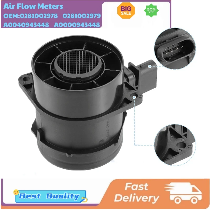 

0281002978 0281002979 A0040943448 A0000943448 Cars Mass Air Flow Meters for Mercedes-Benz Sprinter 2500 3500 3500XD V6 3.0L