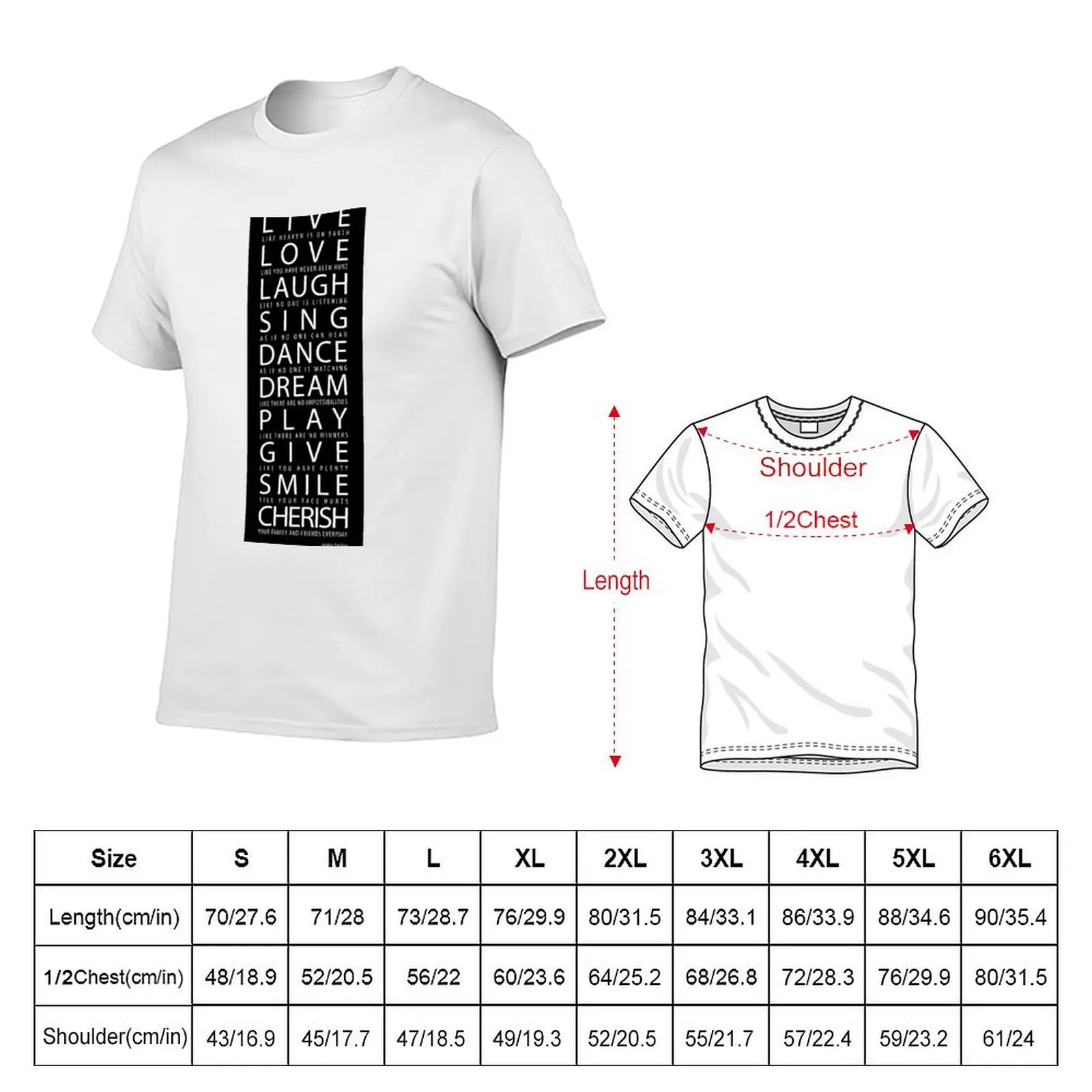 Mark Twain Quote T-Shirt Big and Tall Casual T-Shirt