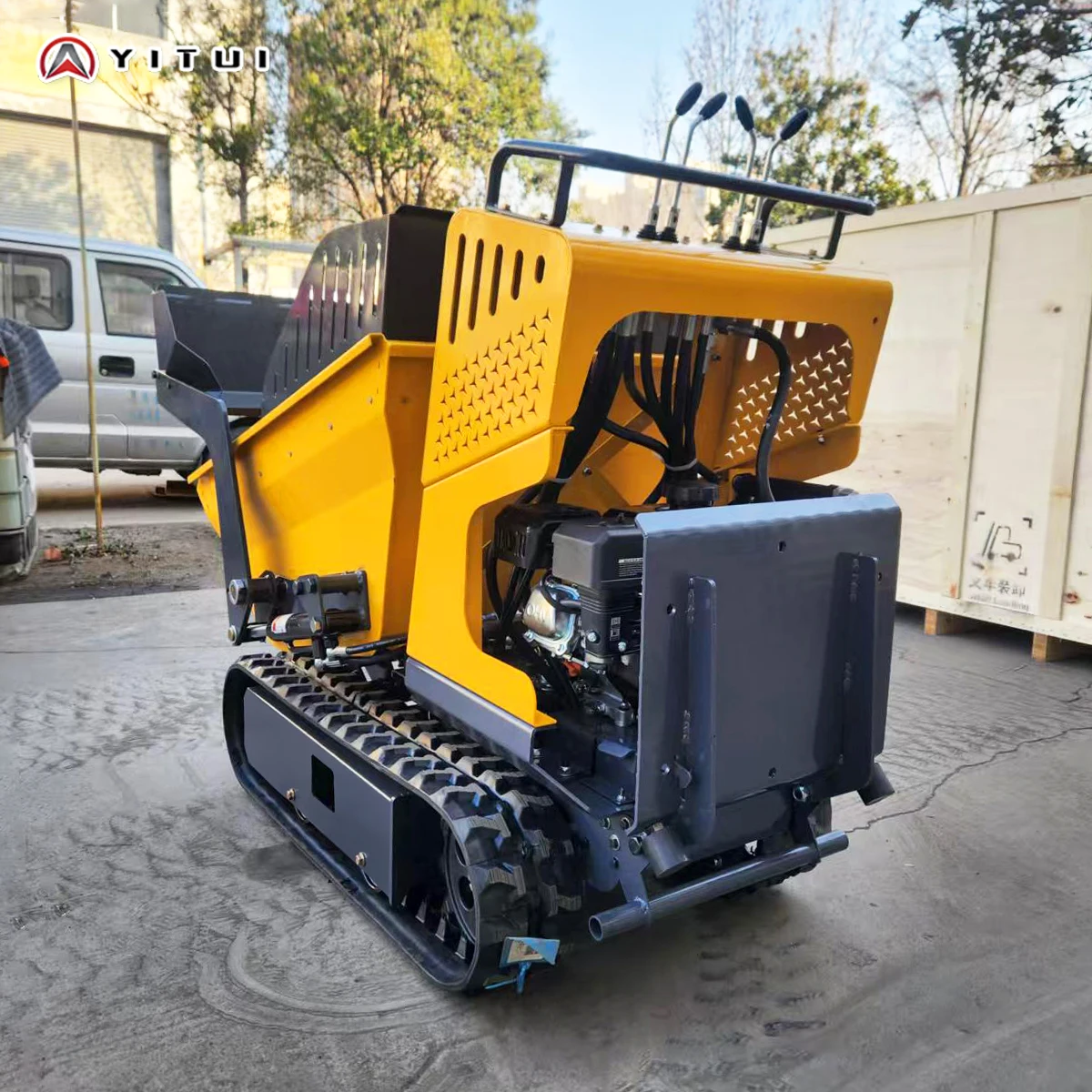 Customized Mini Dumper Fully Hydraulic Mini Dumper Automatic Dumping Truck