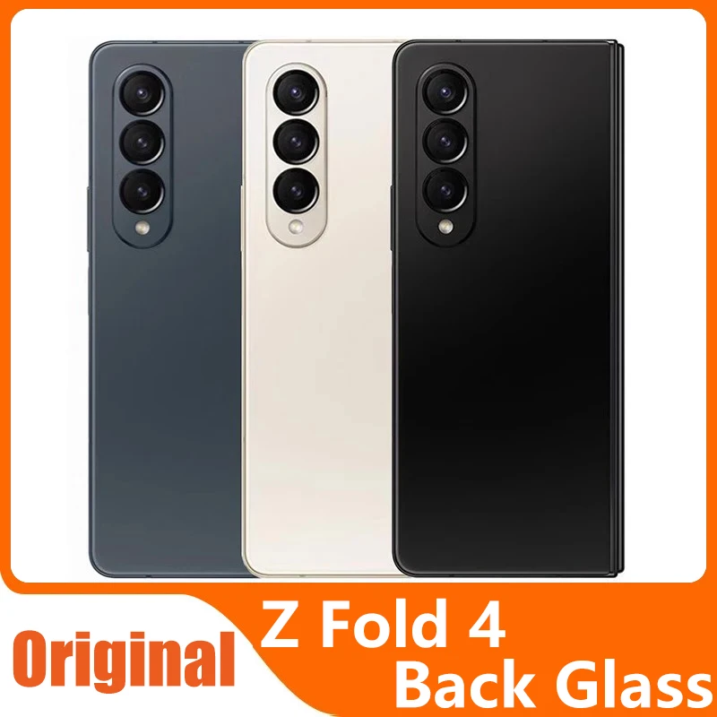 Applicable to Samsung Z Fold4 original battery cover, new back cover F9360 5G glass original folding screen back case