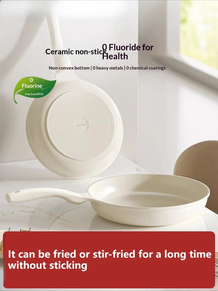 

Nonstick Ceramic Frying Pan Skillet Induction Ready Oven Safe PFOA Free Scratch Resistant Stay Cool Stainless Handle Household