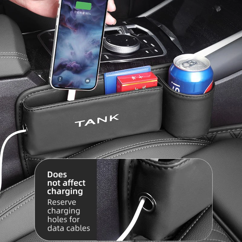 Car Seat Gap Filler Storage Box Water Cup Holder Accessories For TANK Great Wall Tank 300 500 Tank300 Tank500