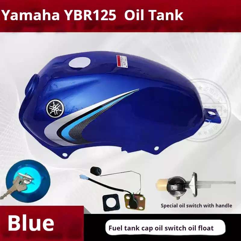 

YBR125 топливный бак мотоцикла синего цвета подходит для Yamaha мотоцикла бензиновый бак канистра с масляным манометром