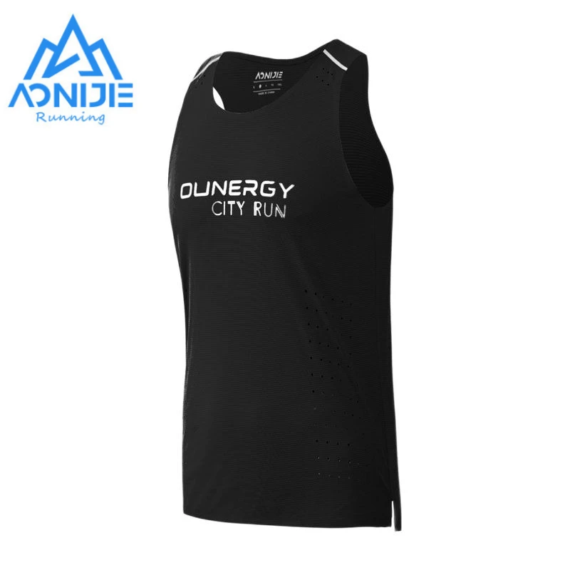 AONIJIE FM5115 Men Male Quick Drying Sports Vest Breathable Sleeveless Shirt Athletic Tank Top For Running Fitness Gym