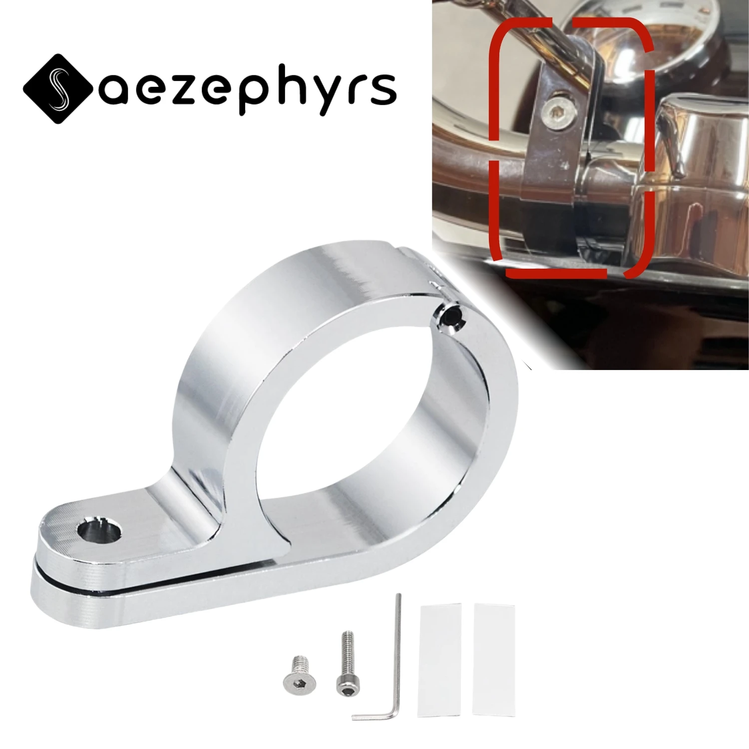 

1.25" 32mm Universal Motorcycle Handlebar Highwaybar Mount Clamp For Harley Honda Yamaha Suzuki Kawasaki Sportster XL1200 Chrome