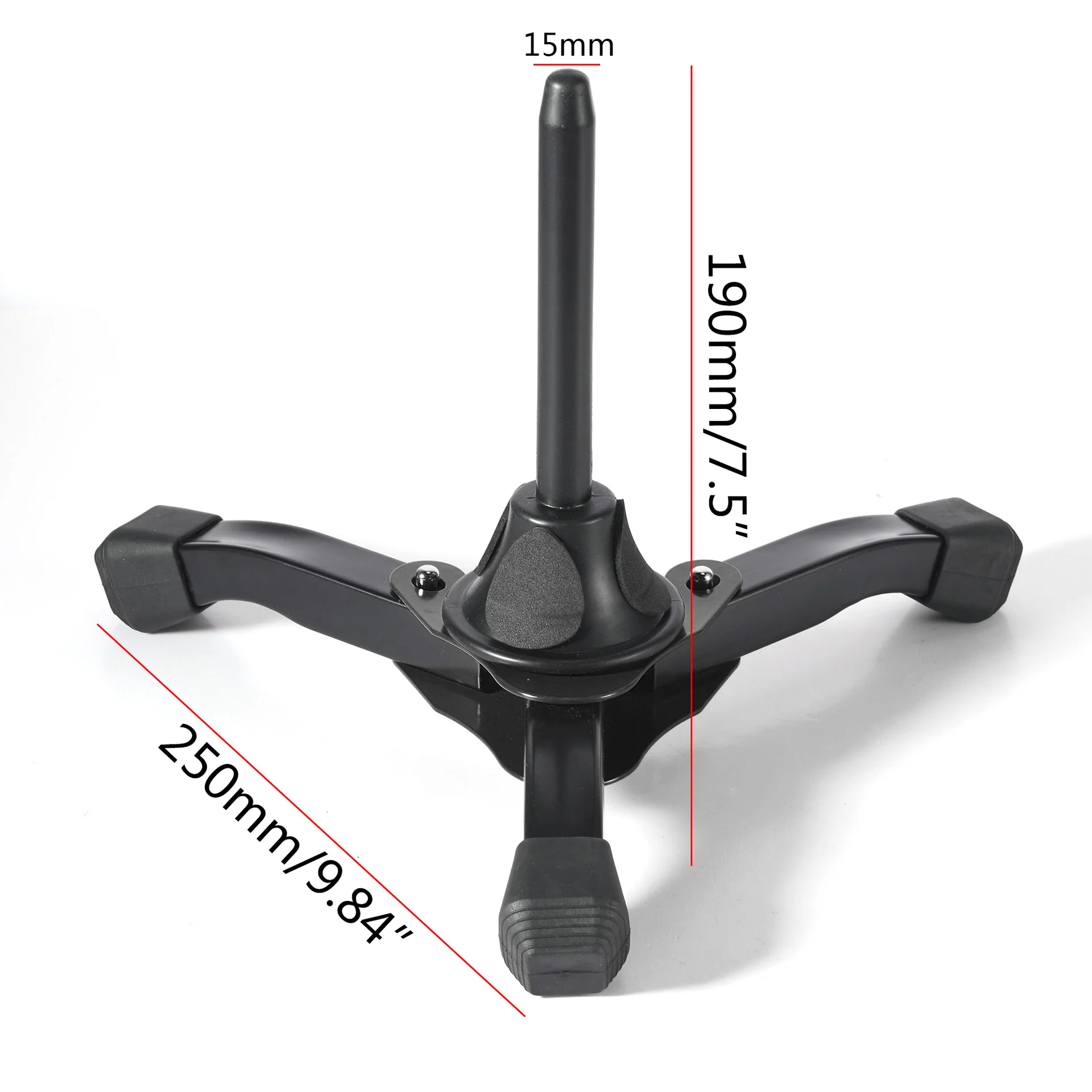 Suporte portátil dobrável do clarinete, suporte destacável da flauta do oboé, suporte para o sopro, acessórios dos instrumentos musicais