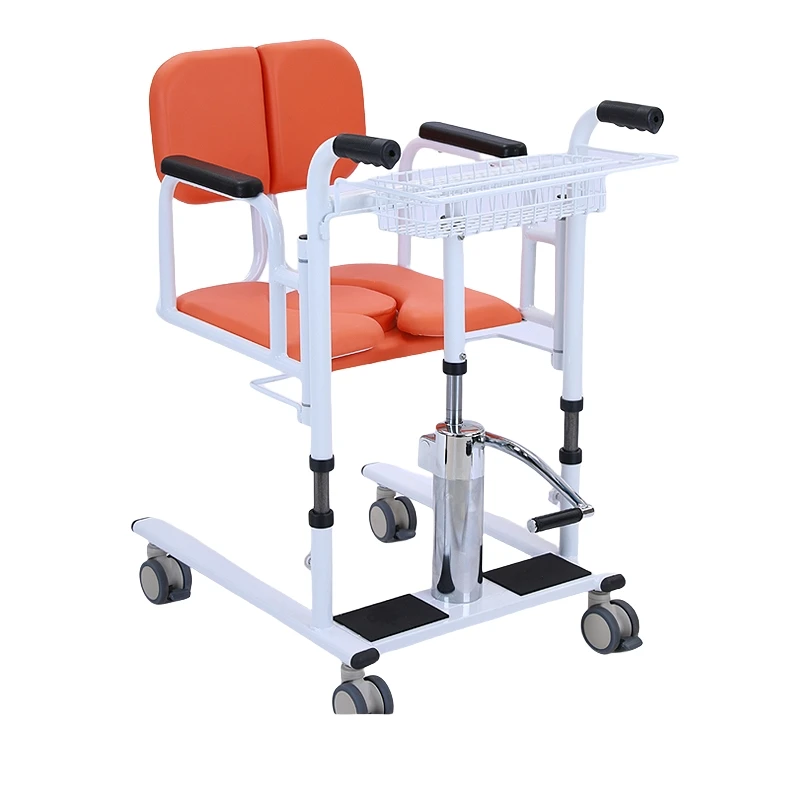 Mobile Lightweight Adjustable Patient Lifting Machine Assisted Patient Lift Hoist Transfer Chair 2