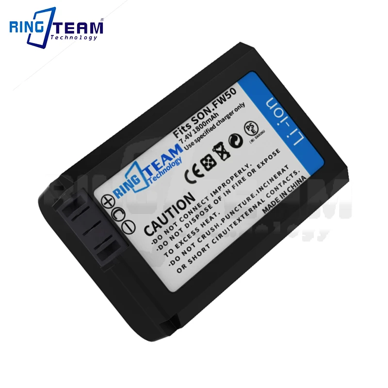 1800mAh NP-FW50 FW50 PW20 Battery for Sony Alpha A3000 A3500 A5000 A6000 7 7R 7S 7II A7 A7R A7ZV-E10S DSC-RX10ILCE-QX1 Cameras