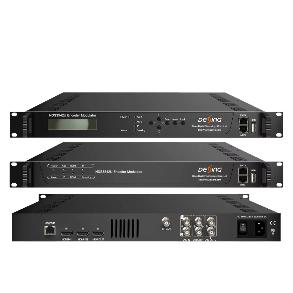 Dexin NDS3542U H.265/HEVC Encoder, 4k Uhd Encoder Modulator, 2160p Uhd , Real 4k