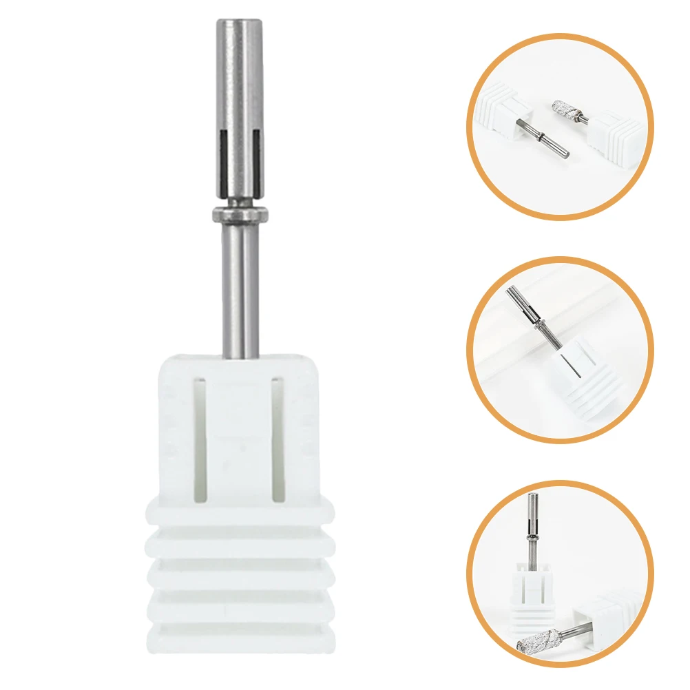 مسمار الحفر عرقوب للأظافر المعادن مانيكير الرملي رئيس تلميع طحن استبدال مسمار الفن اكسسوارات صالون لوازم #5