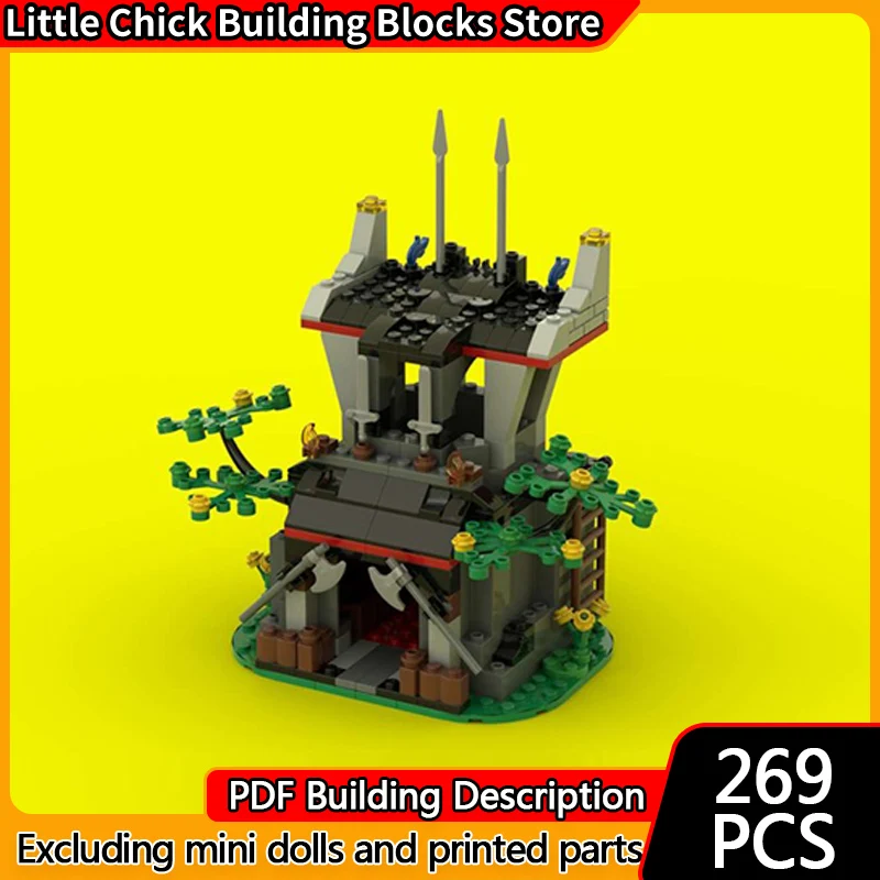 

City Street View Model MOC Building Bricks Reconnaissance Outpost Modular Technology Children Holiday Gifts Assemble Toys Suit