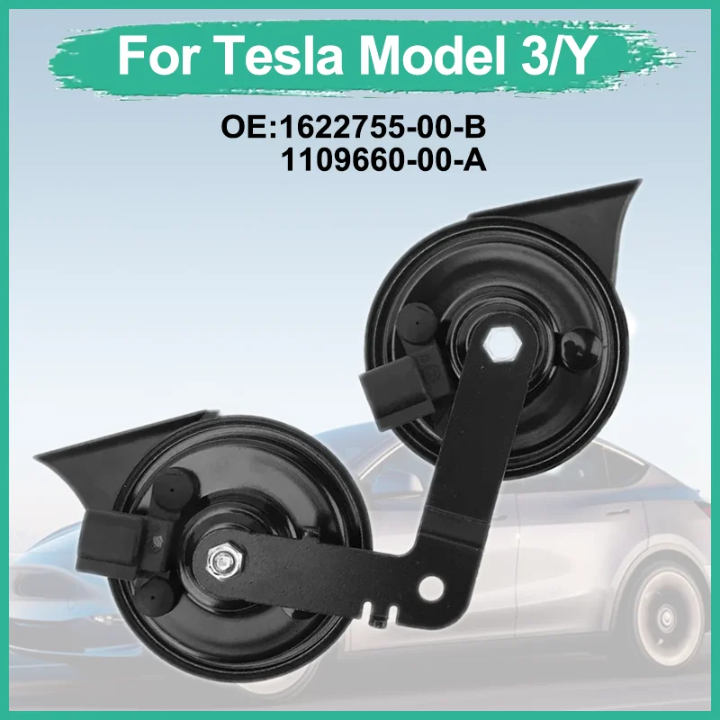Новые автозапчасти для Tesla Model 3/Y 1622755 -00-Б 1109660 -00-A Газовый электрический двойной звуковой сигнал Запасные части для автомобильного звукового сигнала 1622755 1109660