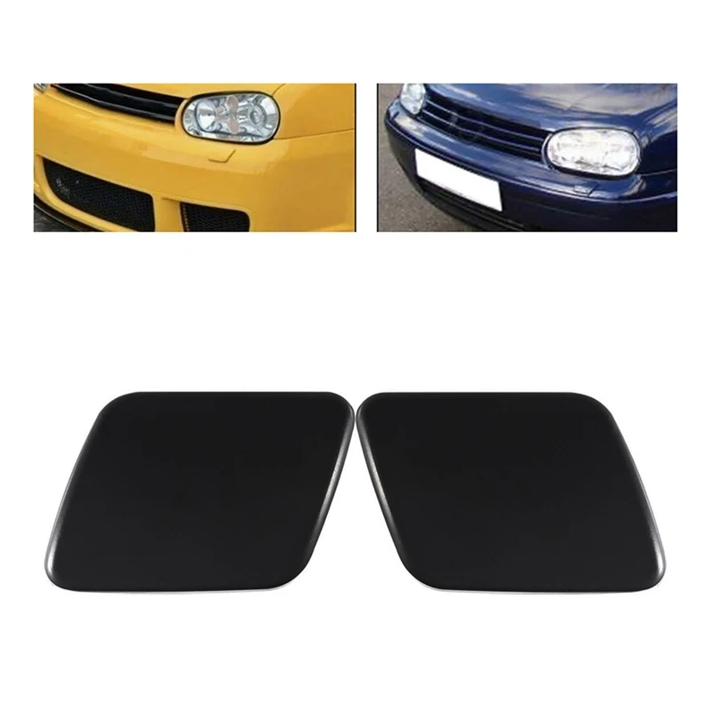 Car Headlamp Nozzle Cover Cleaning Cover Left And Right Headlamp Washer Jet Cap For Golf IV MK4 1J0955110A 1J0955109A Durable