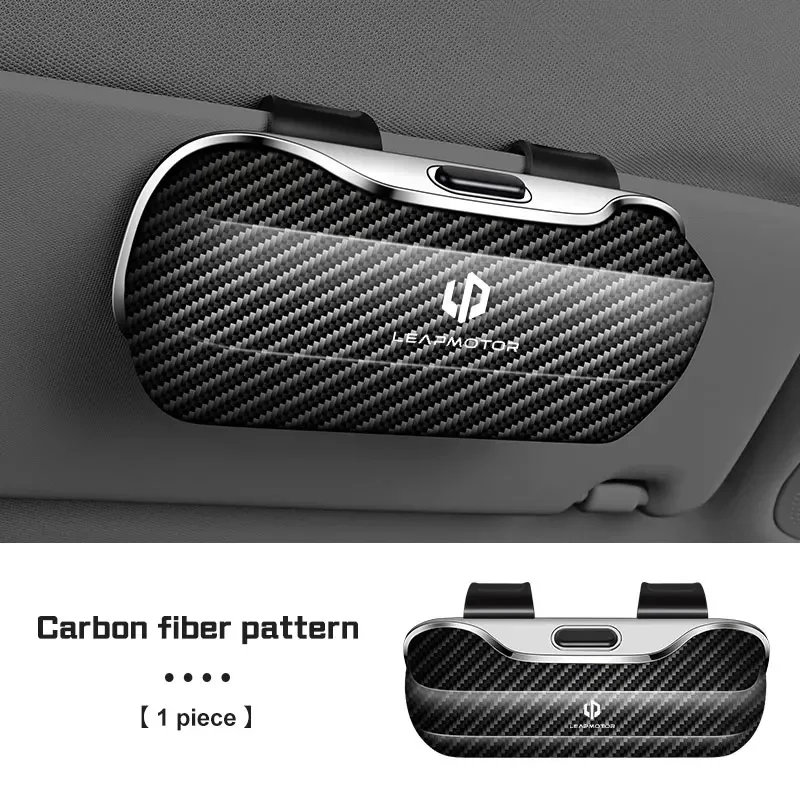 Car Sun Visor Glasses Case Holder Sunglasses Storage For Leapmotor C11 C10 C16 C01 T03 S01 B10 Auto Interior Accessories