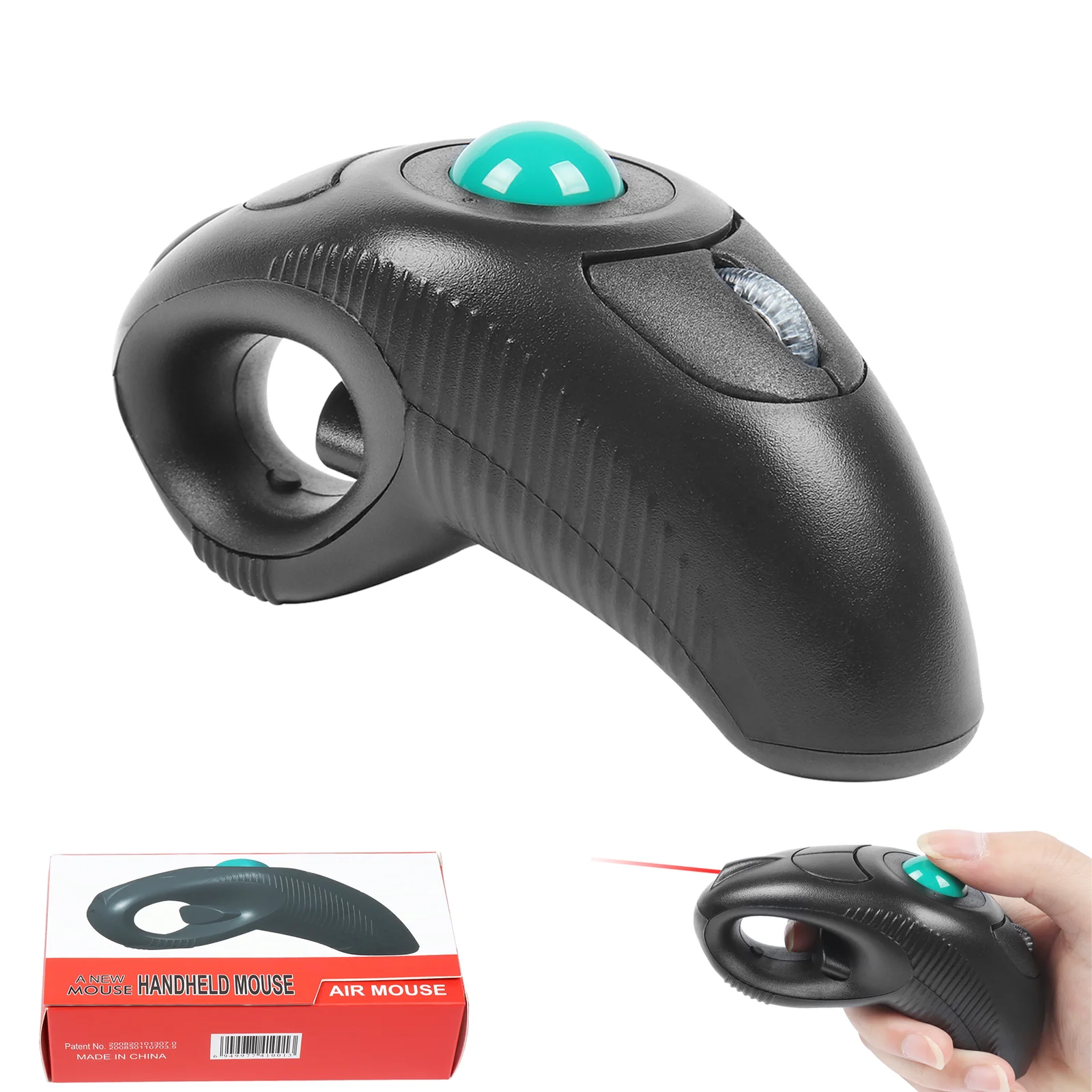 Wireless Trackball Mouse Optical Pointer Handheld Air Laser Mouse Trackball Left Hand Right Hand Mause For PC Computer Laptop