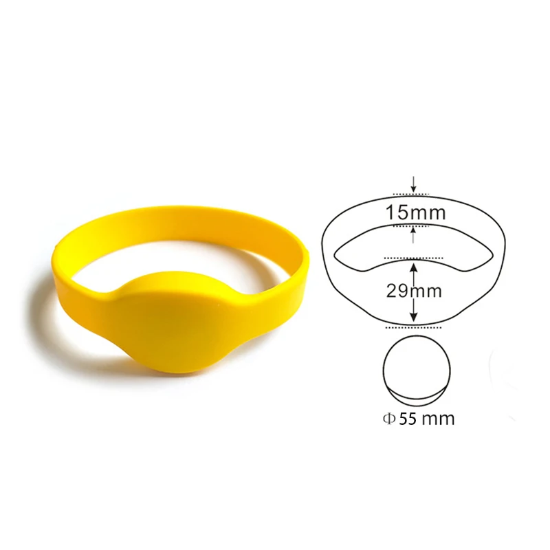 125khz RFID EM4100 TK4100 Wristband Bracelet ID Card Silicone RFID Band Read Only Access Control Card