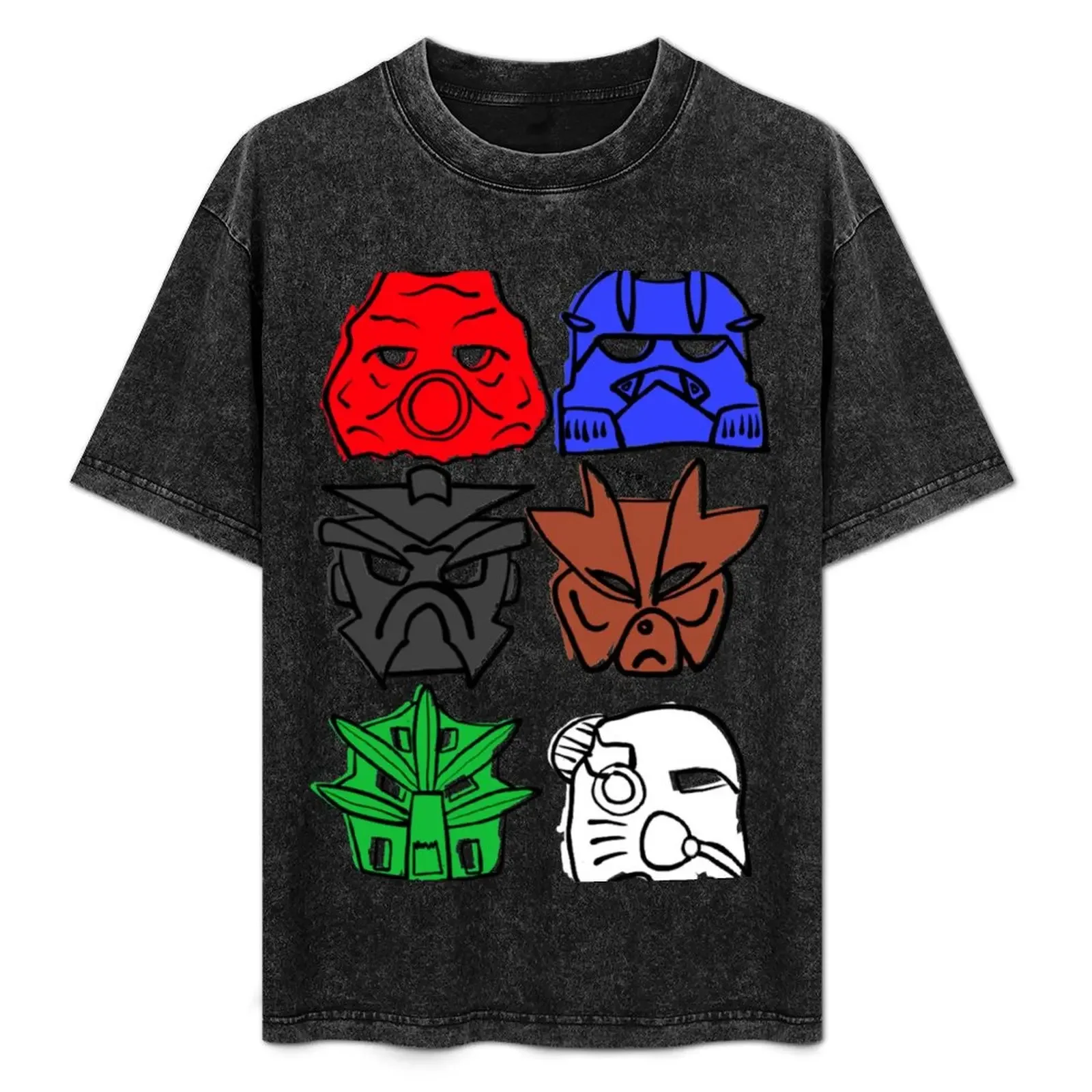 

Sketchy Kanohi Nuva T-Shirt croswit shirt man anime figures Short sleeve tee mens t shirts