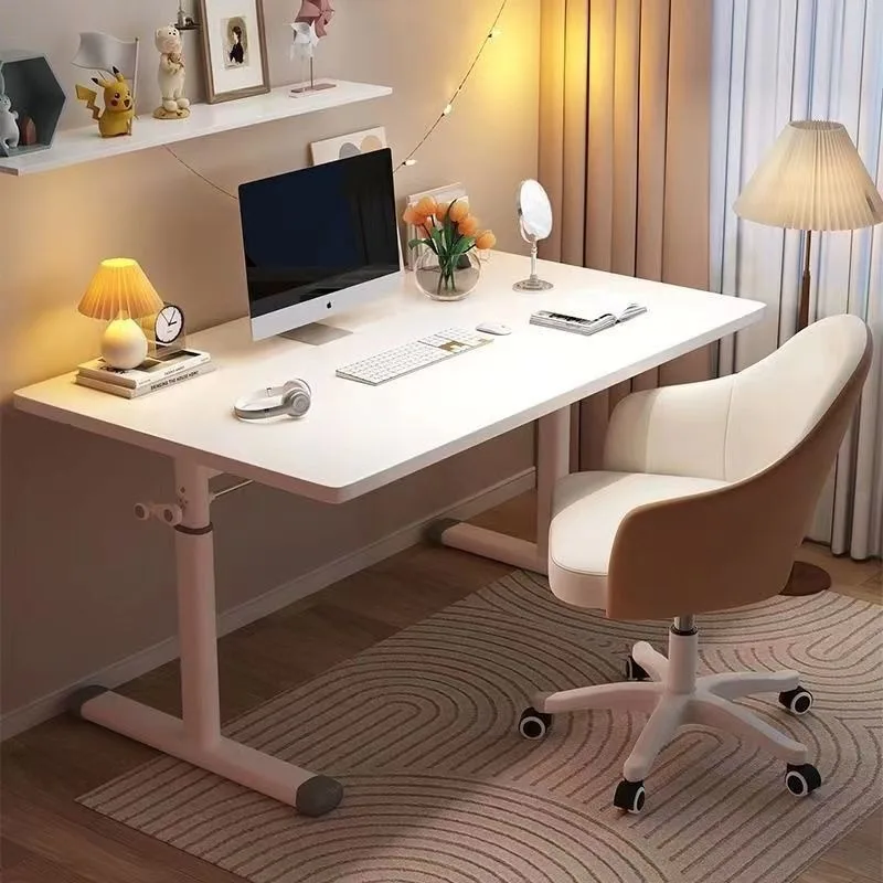Hand Crank Height Adjustable Computer Desk Ergonomic Standing Desk Home Office Study Kids Student Writing Table Computer Desk