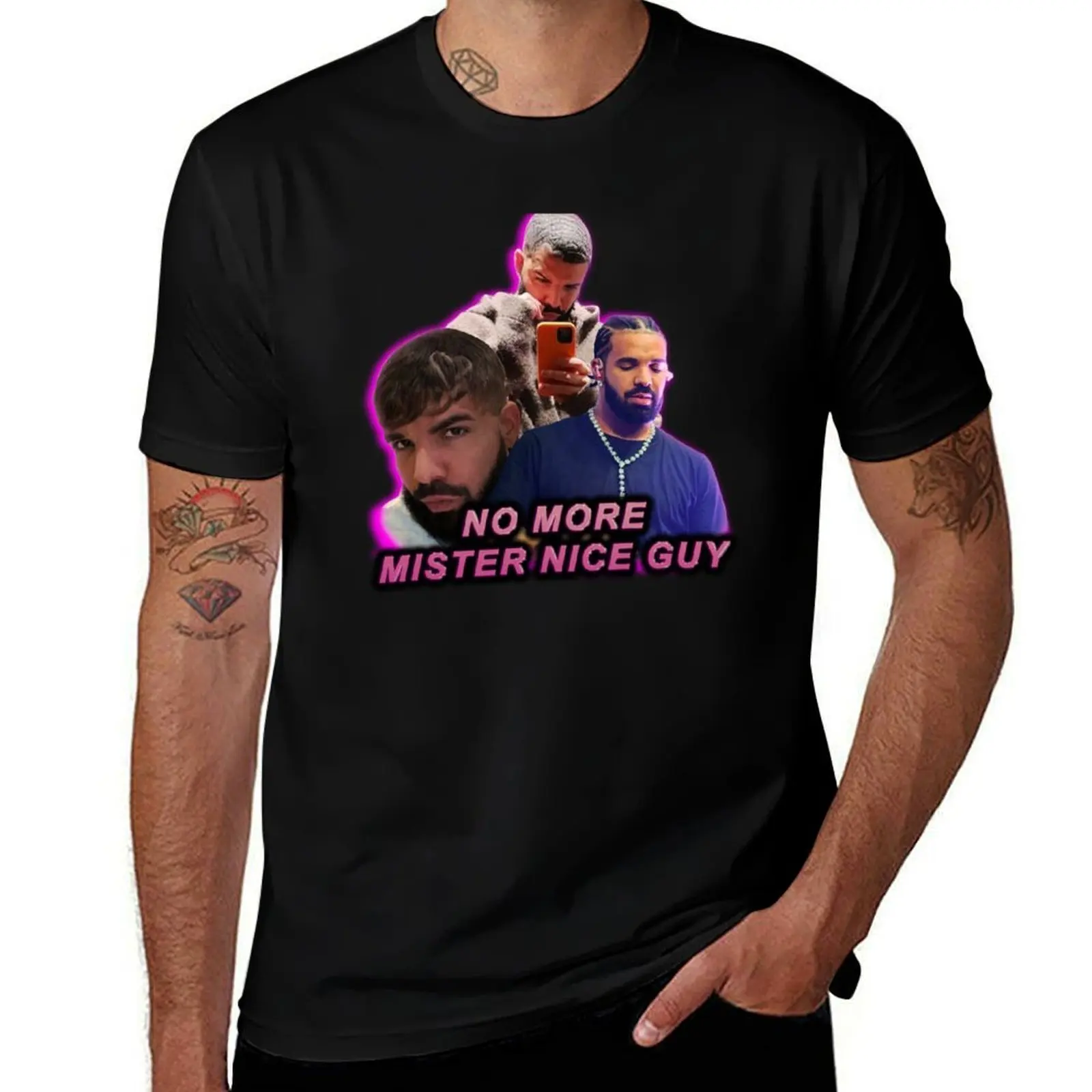 

no more mister nice guy T-Shirt custom t shirt oversized customs design your own men t shirts high quality