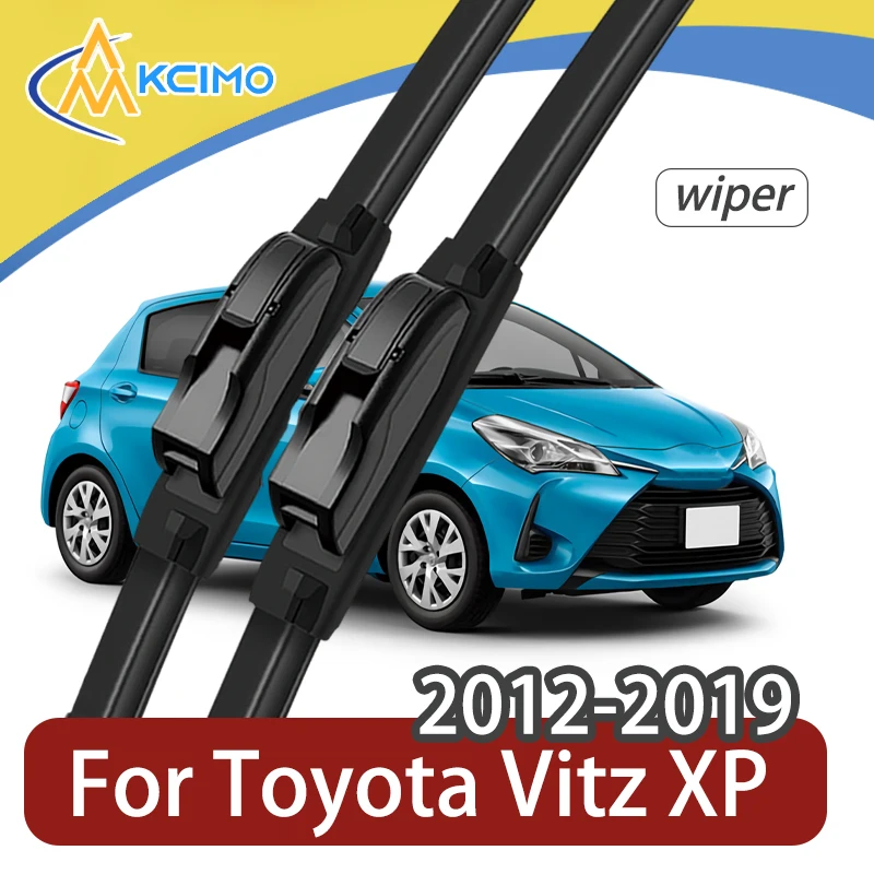 

Kcimo Rubber Durable Silent Windshield Wiper Blades 2pcs for Toyota Vitz XP130 2012–2019 Front Wiper Blades Set